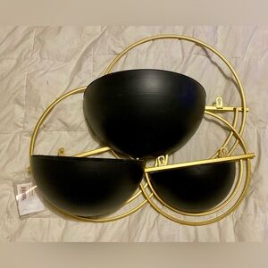 Black and Gold Wall Planters